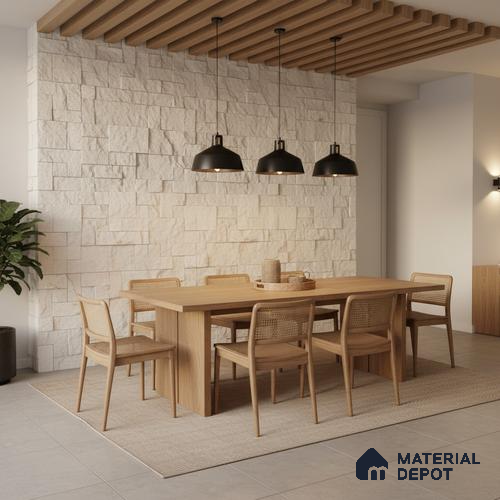 WL 00081 Aspen 300 x 300 mm Natural Stone Wall Cladding | Stone is a Natural Product, Please Expect Variation in Shades