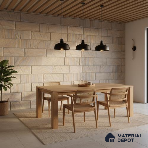 WL 00116 Rainbow 01 150 x 300 mm Natural Stone Wall Cladding | 1 Sq. Ft. = 2 Pieces |  Stone is a Natural Product, Please Expect Variation in Shades