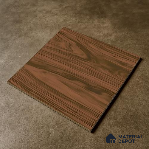 Wooden Tile TL 04679 Maple Elegant Dark Brown 2 ft x 2 ft Porcelain Matte Finish 8 mm | Suitable for Living Room, Bedroom, Bathroom, Kitchen & Balcony