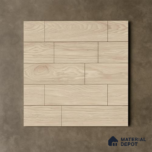 Wooden Tile TL 04683 Maple Espresso 2 ft x 2 ft Porcelain Matte Finish 8 mm | Suitable for Living Room, Bedroom, Bathroom, Kitchen & Balcony