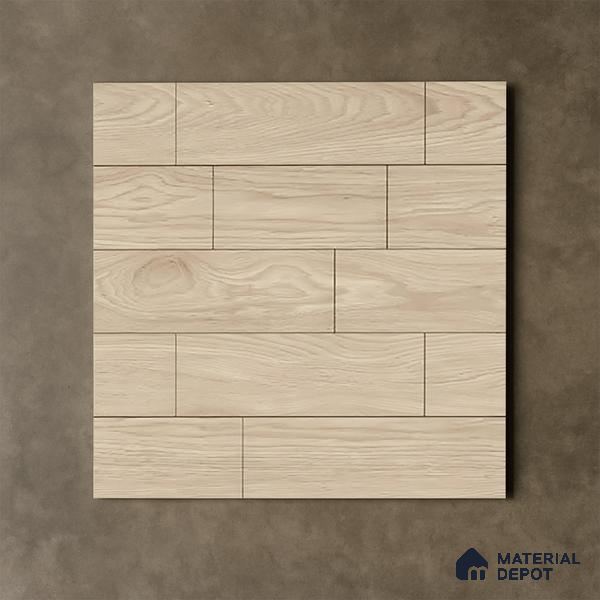 Wooden Tile TL 04683 Maple Espresso 2 ft x 2 ft Porcelain Matte Finish 8 mm | Suitable for Living Room, Bedroom, Bathroom, Kitchen & Balcony