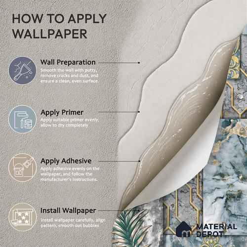 WK100-01 | 10 Meter x 21 Inches Patterned Look Wallpaper - 57.41 Sq. Ft. | Minimum 15% wastage during installation