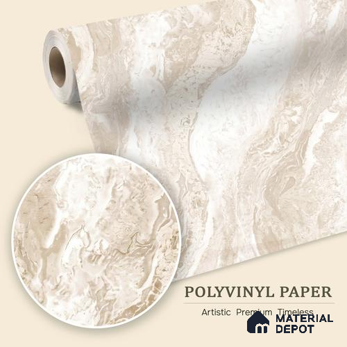WK100-07 | 10 Meter x 21 Inches Marble Look Wallpaper - 57.41 Sq. Ft. | Minimum 10% wastage during installation