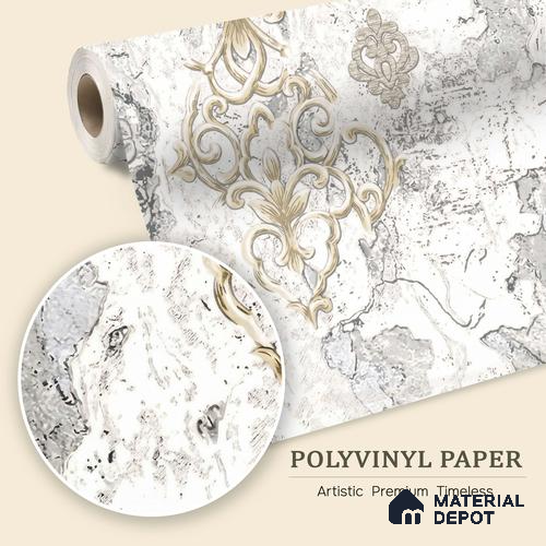 WK100-16 | 10 Meter x 21 Inches Patterned Look Wallpaper - 57.41 Sq. Ft. | Minimum 15% wastage during installation