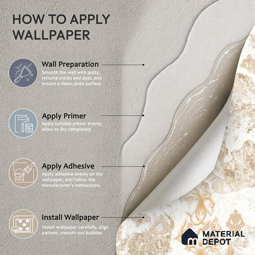 A close-up of aWK100-18 | 10 Meter x 21 Inches Patterned Look Wallpaper - 57.41 Sq. Ft.  available at Material Depot in Bangalore