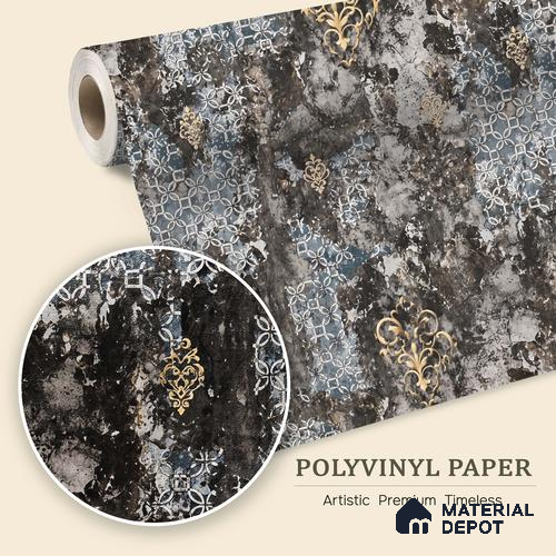 WK100-20 | 10 Meter x 21 Inches Patterned Look Wallpaper - 57.41 Sq. Ft. | Minimum 15% wastage during installation