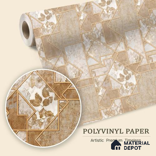 WK100-32 | 10 Meter x 21 Inches Patterned Look Wallpaper - 57.41 Sq. Ft. | Minimum 15% wastage during installation