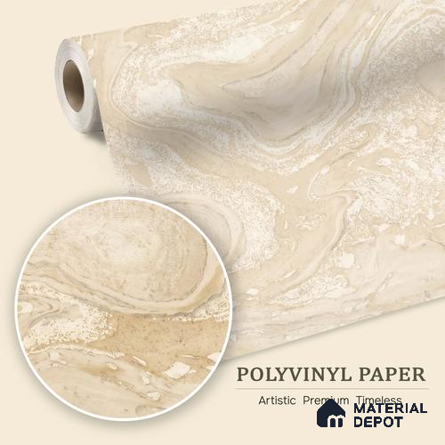 WK100-36 | 10 Meter x 21 Inches Marble Look Wallpaper - 57.41 Sq. Ft. | Minimum 10% wastage during installation