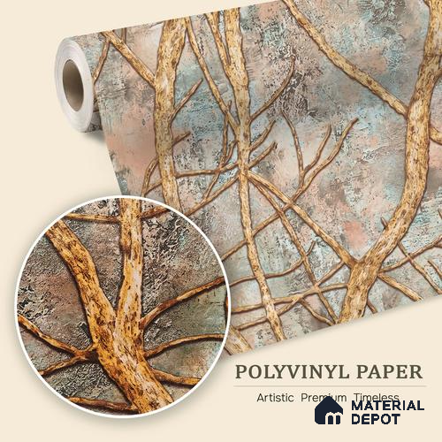 WK100-38 | 10 Meter x 21 Inches Nature Look Wallpaper - 57.41 Sq. Ft. | Minimum 15% wastage during installation