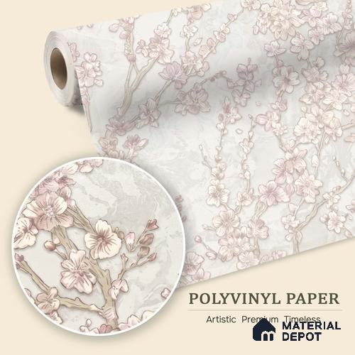 WK100-43 | 10 Meter x 21 Inches Florals Look Wallpaper - 57.41 Sq. Ft. | Minimum 15% wastage during installation