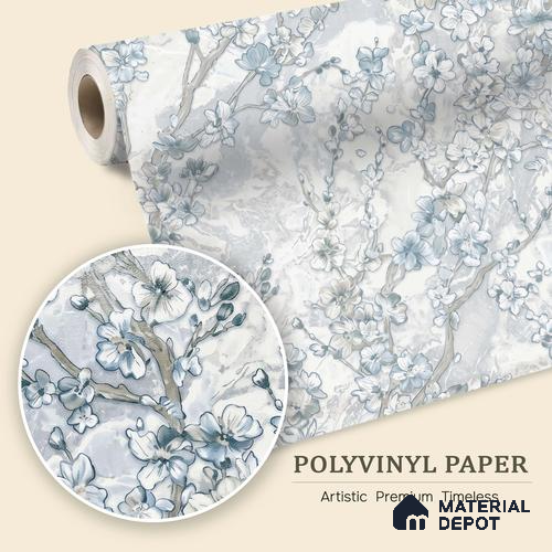 WK100-46 | 10 Meter x 21 Inches Florals Look Wallpaper - 57.41 Sq. Ft. | Minimum 15% wastage during installation