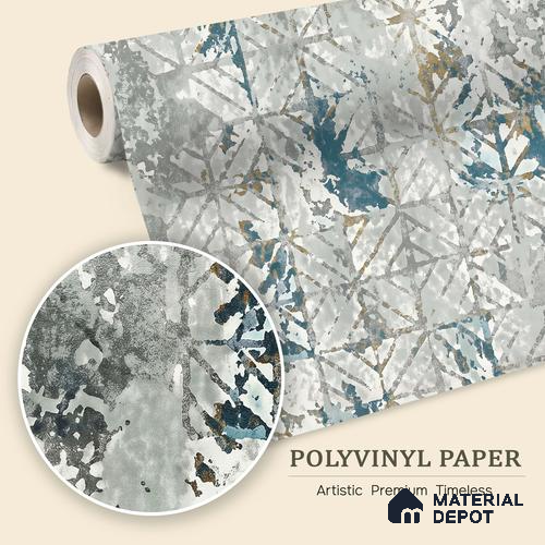 WK150-33 | 10 Meter x 21 Inches Abstract Look Wallpaper - 57.41 Sq. Ft. | Minimum 15% wastage during installation