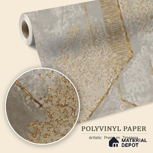 WK150-09 | 10 Meter x 21 Inches Geometric Look Wallpaper - 57.41 Sq. Ft. | Minimum 15% wastage during installation