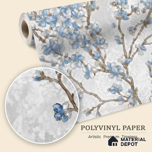 WK150-48 | 10 Meter x 21 Inches Florals Look Wallpaper - 57.41 Sq. Ft. | Minimum 15% wastage during installation