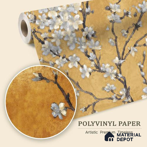 WK150-49 | 10 Meter x 21 Inches Florals Look Wallpaper - 57.41 Sq. Ft. | Minimum 15% wastage during installation