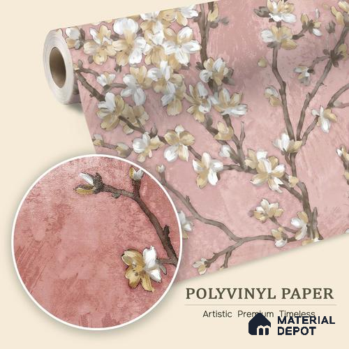 WK150-46 | 10 Meter x 21 Inches Florals Look Wallpaper - 57.41 Sq. Ft. | Minimum 15% wastage during installation