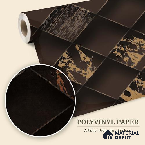 WK150-56 | 10 Meter x 21 Inches Geometric Look Wallpaper - 57.41 Sq. Ft. | Minimum 15% wastage during installation