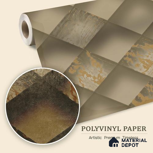WK150-57 | 10 Meter x 21 Inches Geometric Look Wallpaper - 57.41 Sq. Ft. | Minimum 15% wastage during installation