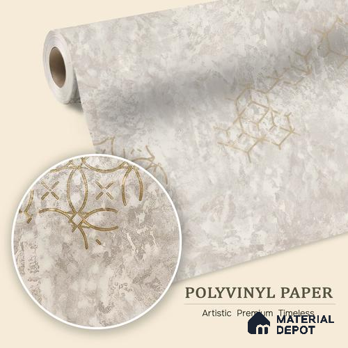 WK150-04 | 10 Meter x 21 Inches Damask Look Wallpaper - 57.41 Sq. Ft. | Minimum 15% wastage during installation