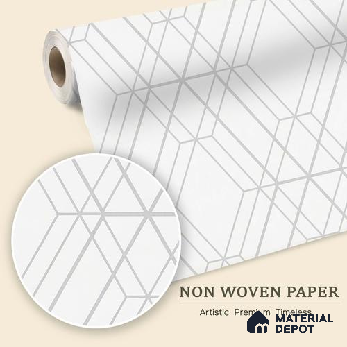 6007 | 10 Meter x 21 Inches Geometric Look Wallpaper - 57.41 Sq. Ft. | Minimum 15% wastage during installation