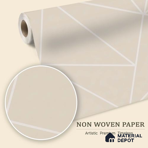 6011 | 10 Meter x 21 Inches Geometric Look Wallpaper - 57.41 Sq. Ft. | Minimum 15% wastage during installation