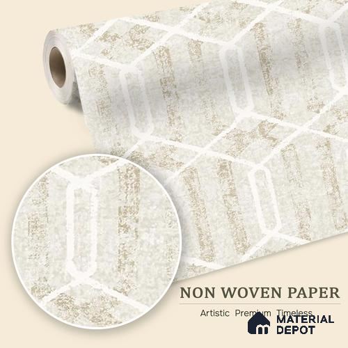 6037 | 10 Meter x 21 Inches Geometric Look Wallpaper - 57.41 Sq. Ft. | Minimum 15% wastage during installation