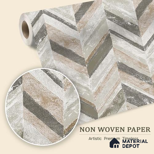 6042 | 10 Meter x 21 Inches Geometric Look Wallpaper - 57.41 Sq. Ft. | Minimum 15% wastage during installation