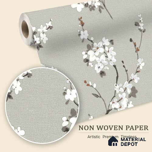 6046 | 10 Meter x 21 Inches Florals Look Wallpaper - 57.41 Sq. Ft. | Minimum 15% wastage during installation