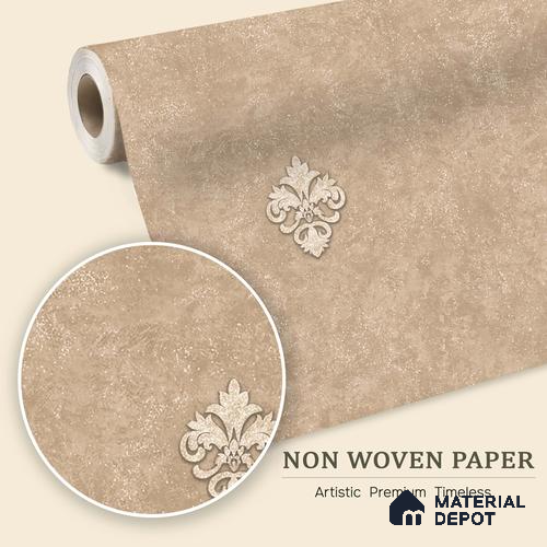 6051 | 10 Meter x 21 Inches Damask Look Wallpaper - 57.41 Sq. Ft. | Minimum 15% wastage during installation