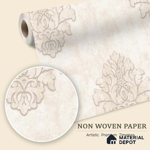 6050 | 10 Meter x 21 Inches Damask Look Wallpaper - 57.41 Sq. Ft. | Minimum 15% wastage during installation