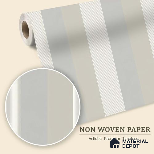 6060 | 10 Meter x 21 Inches Stripes Look Wallpaper - 57.41 Sq. Ft. | Minimum 15% wastage during installation