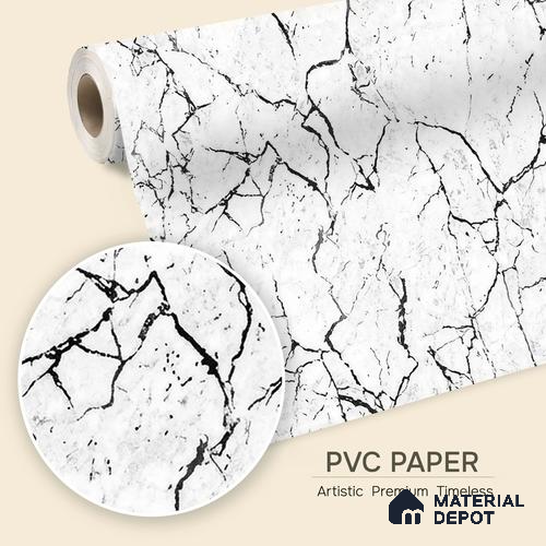 72524-1 | 5 Meter x 42 Inches Marble Look Wallpaper - 57.41 Sq. Ft. | Minimum 10% wastage during installation