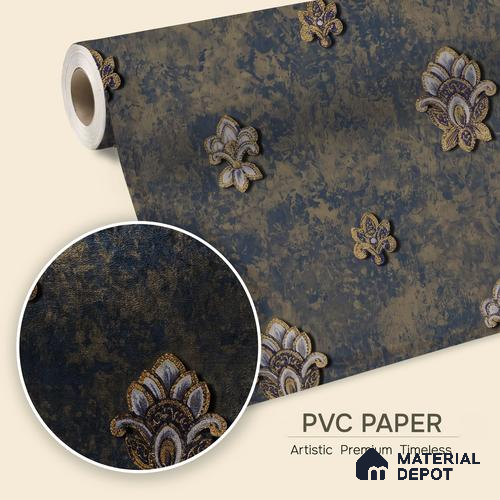 1311 | 10 Meter x 21 Inches Damask Look Wallpaper - 57.41 Sq. Ft. | Minimum 15% wastage during installation