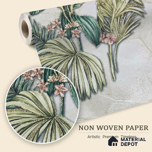 MH 281 | 10 Meter x 21 Inches Florals Look Wallpaper - 57.37 Sq. Ft. | Minimum 15% wastage during installation
