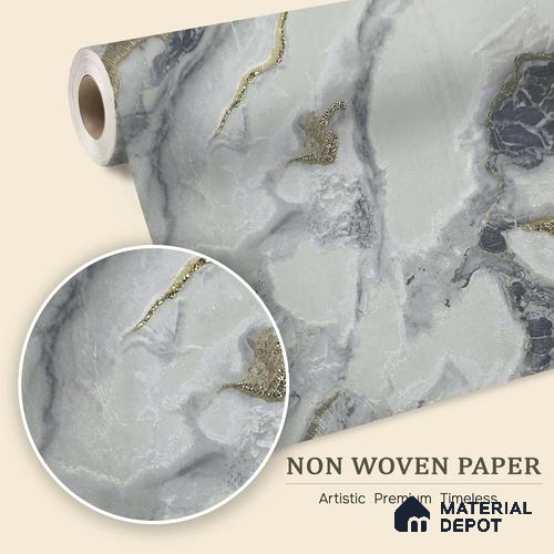 MH 208 | 10 Meter x 21 Inches Marble Look Wallpaper - 57.37 Sq. Ft.