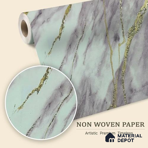 MH 229 | 10 Meter x 21 Inches Marble Look Wallpaper - 57.37 Sq. Ft. | Minimum 10% wastage during installation
