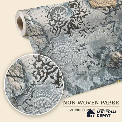 MH 278 | 10 Meter x 21 Inches Patterned Look Wallpaper - 57.37 Sq. Ft.