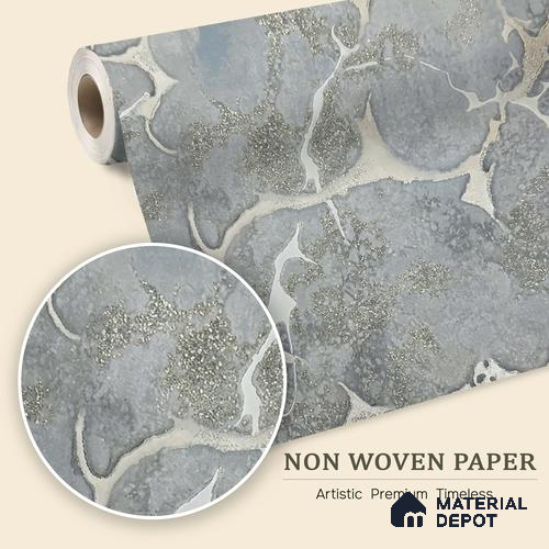 MH 266 | 10 Meter x 21 Inches Marble Look Wallpaper - 57.37 Sq. Ft.