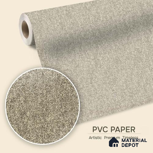12114 | 5 Meter x 42 Inches Fabric Look Wallpaper - 57.41 Sq. Ft. | Minimum 10% wastage during installation