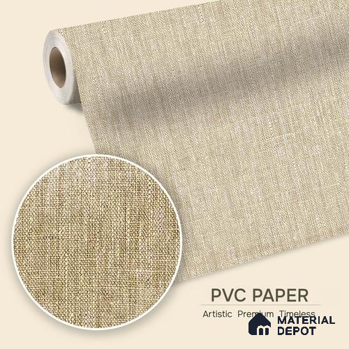 12129 | 5 Meter x 42 Inches Fabric Look Wallpaper - 57.41 Sq. Ft. | Minimum 10% wastage during installation