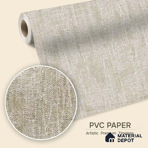 12164 | 5 Meter x 42 Inches Fabric Look Wallpaper - 57.41 Sq. Ft. | Minimum 10% wastage during installation