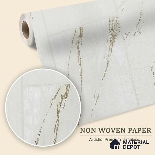 MH 243 | 10 Meter x 21 Inches Marble Look Wallpaper - 57.37 Sq. Ft.