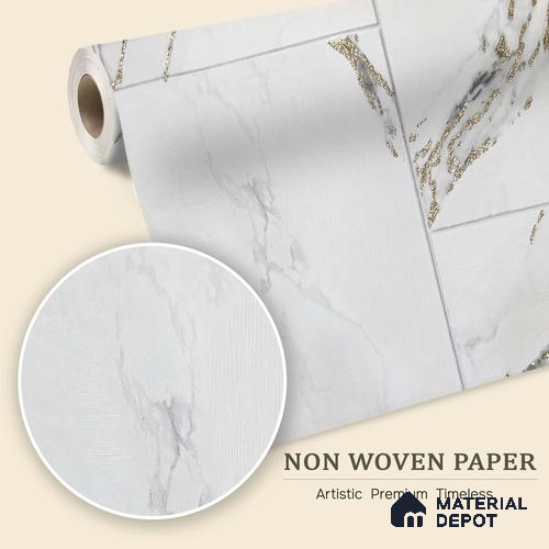 MH 244 | 10 Meter x 21 Inches Marble Look Wallpaper - 57.37 Sq. Ft.