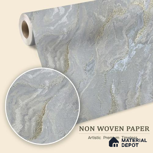 MH 257 | 10 Meter x 21 Inches Marble Look Wallpaper - 57.37 Sq. Ft.