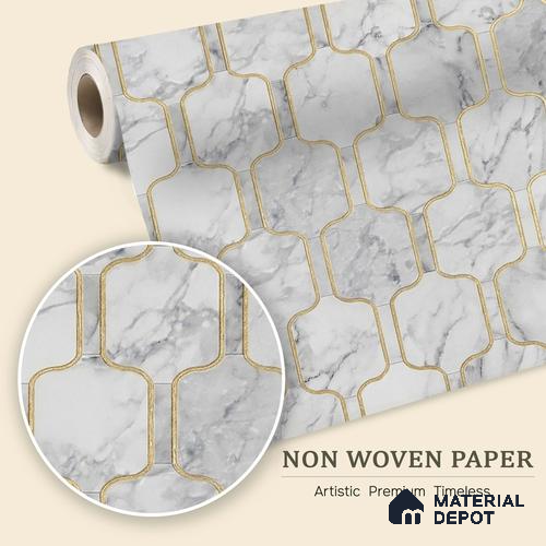 MH 248 | 10 Meter x 21 Inches Patterned Look Wallpaper - 57.37 Sq. Ft.