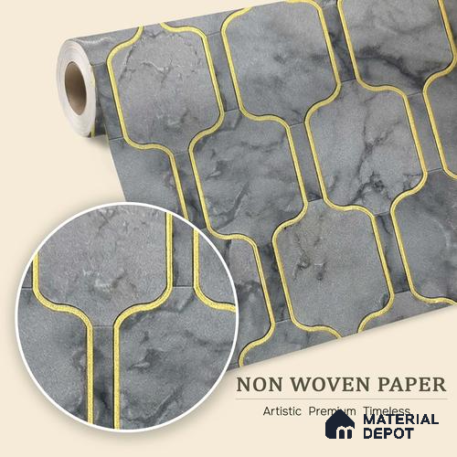MH 249 | 10 Meter x 21 Inches Patterned Look Wallpaper - 57.37 Sq. Ft.