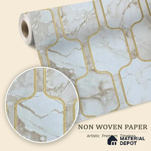 MH 247 | 10 Meter x 21 Inches Patterned Look Wallpaper - 57.37 Sq. Ft. | Minimum 15% wastage during installation