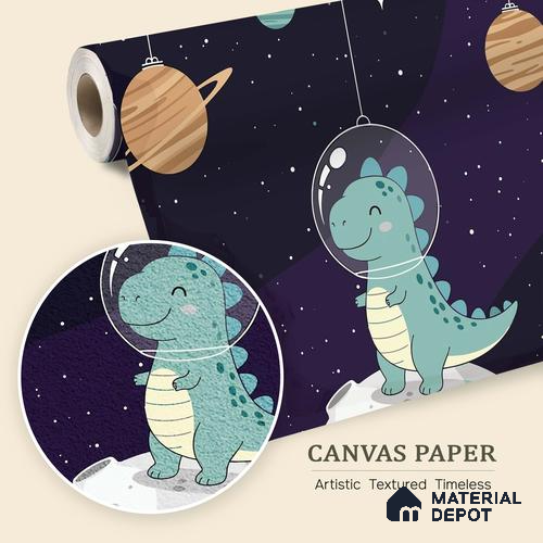 Exploring Outer Space and the Universe Wallpaper Among Twinkling Stars | WP 05247 Canvas | 250 GSM WP01CNF Paper | (MOQ = 30 Sq. Ft.)
