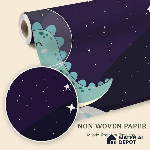 Exploring Outer Space and the Universe Wallpaper Among Twinkling Stars | WP 05247 B Non Woven | 150 GSM WP01MTF Paper | (MOQ = 30 Sq. Ft.)