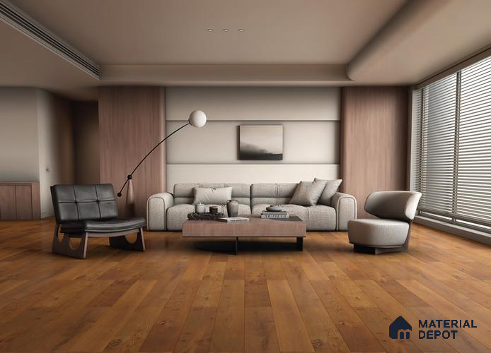Engineered Wood Floor EF 00068 F Vestige Copper Luster 75 x 8 inch (1900x194 mm) - 14 mm | 3 Layer Flooring | 3 mm Top Layer | 25 Year Warranty | Eco Friendly | Moisture Resistant | Click Lock Technology